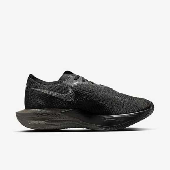 Nike ZoomX Vaporfly 3. Black Olive Aura Metallic Medium Ash.SIZE 11.5 HV6351-001 - Picture 4 of 6